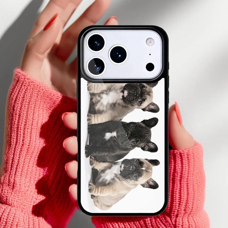 Cute French Bulldog yoga Phone Case for iPhone 17 16 15 14 13 Pro Max Back Cover for 12 11 Pro Coque
