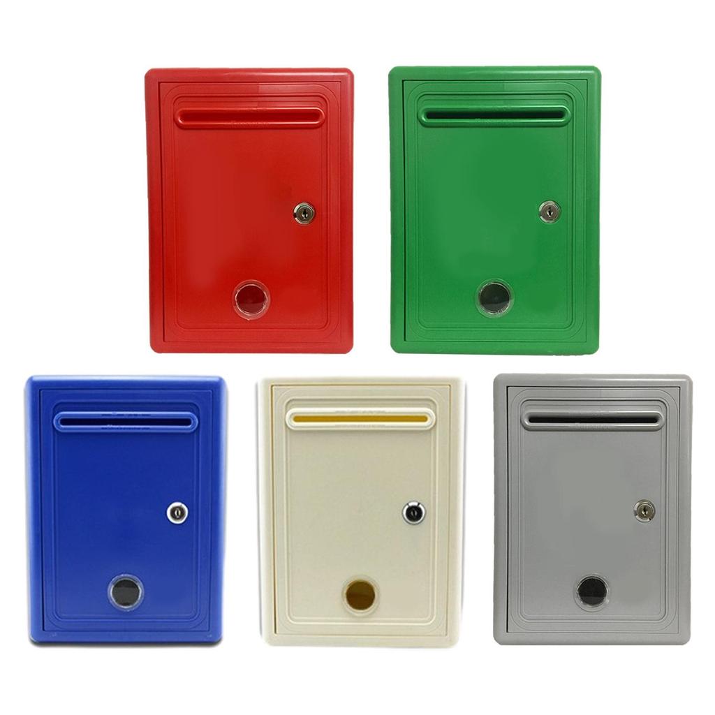 Suggestion Box Letter Box with Key Lock Waterproof for Home Office Classroom Locking Charity Collection Donation Box Mailbox