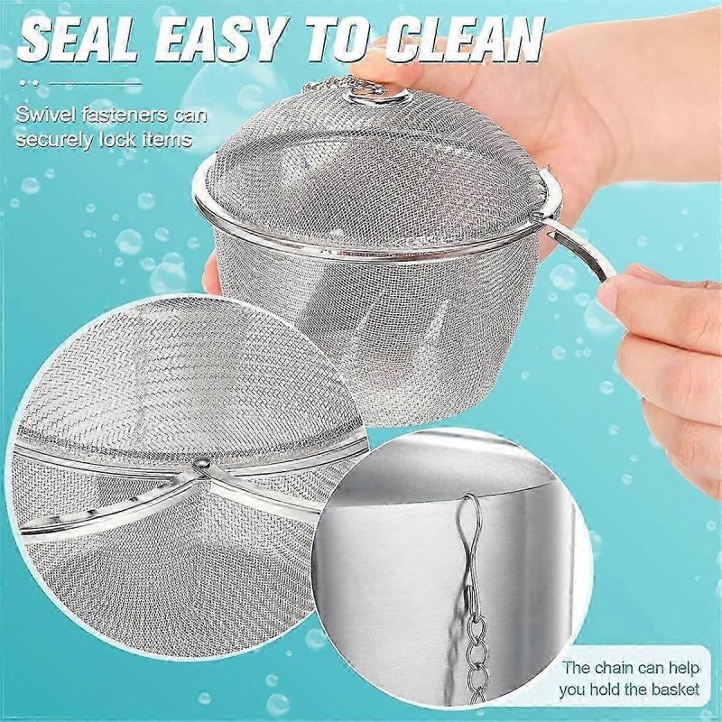 3 Pieces Ultra Cleaner Baskets with Cleaning Solution for Jewelry & Small Parts
