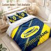 Custom Name Bedding Set 3 PiecesNorth Queensland Cowboys Print Duvet Cover + 2 Pillowcases Soft Bed Decor