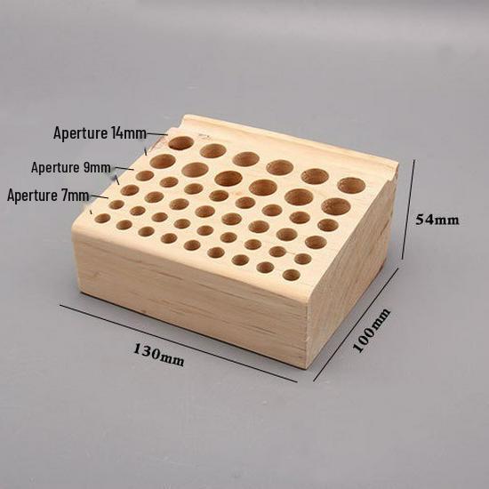 Handmade Pine Wood Leathercraft Tool Rack - 46 or 98 Holes for Punches, Awls, and More