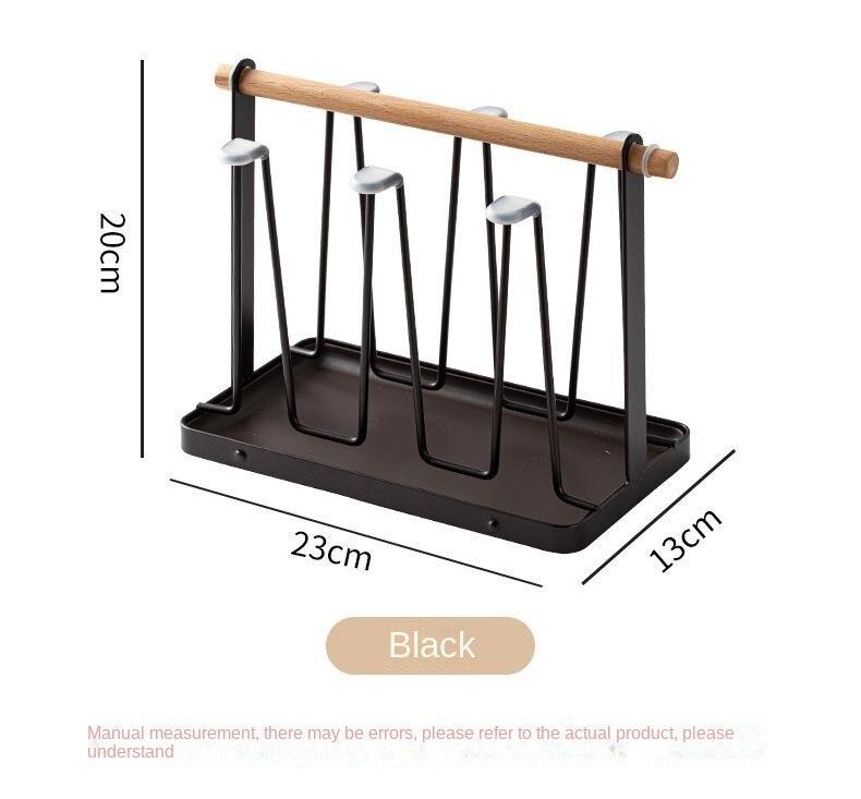 

Железный художественный подстаканник для слива воды, бытовой переносной подстаканник для воды, держатель слива с поддоном, гостиная, кухня, хранилище для чашек brown