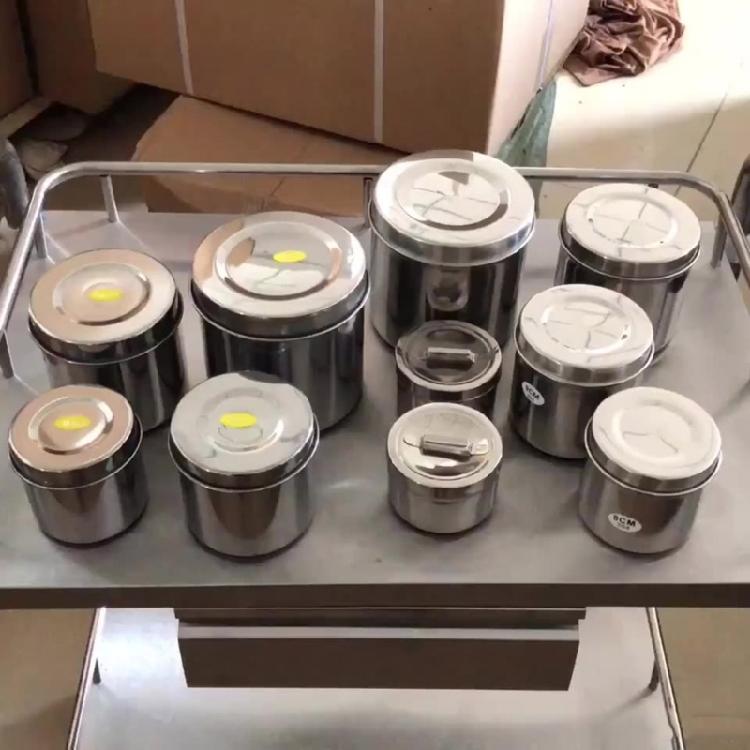 Stainless Steel Container Medicals Cotton Ball Ointment Storage Bathroom Multipurpose Organizer for Medicals Ointments