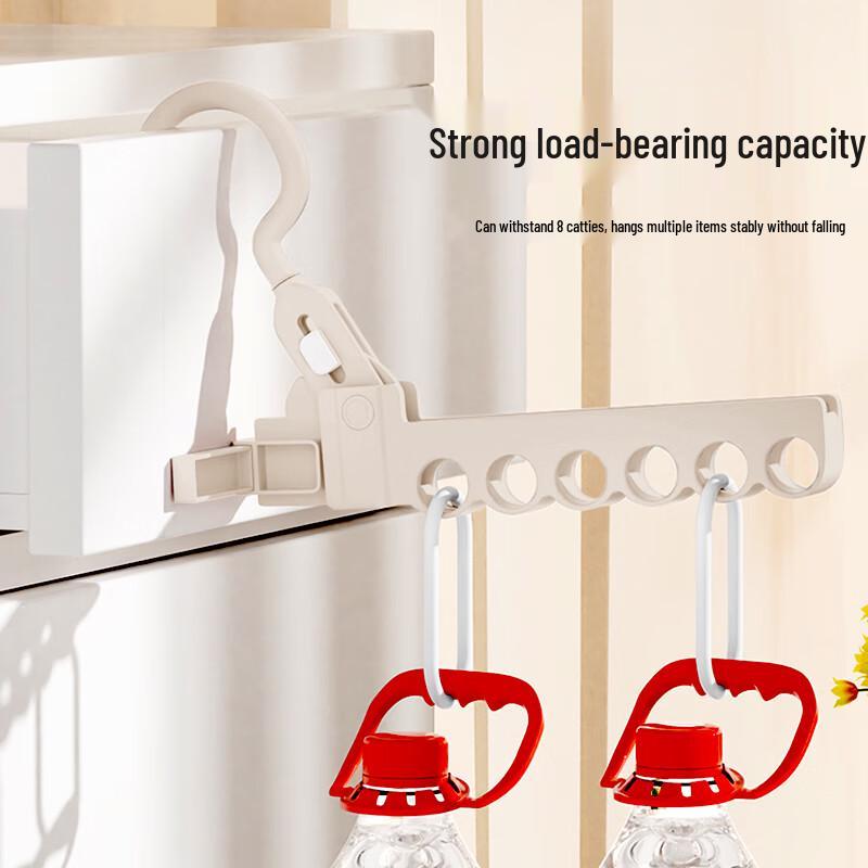 Portable 6-Hole Folding Travel Hangers (2-Pack)