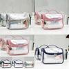 Wasserdichte Transparente Laser Kosmetiktasche mit Hohem Fassungsvermögen für Reisen und Outdoor-Aktivitäten