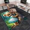 1pc Anime Cartoon Design Office Chair Mat - Cute Bear with Bow Tie, Non-Slip Carpet for Home Decor, Suitable for All Seasons.H078