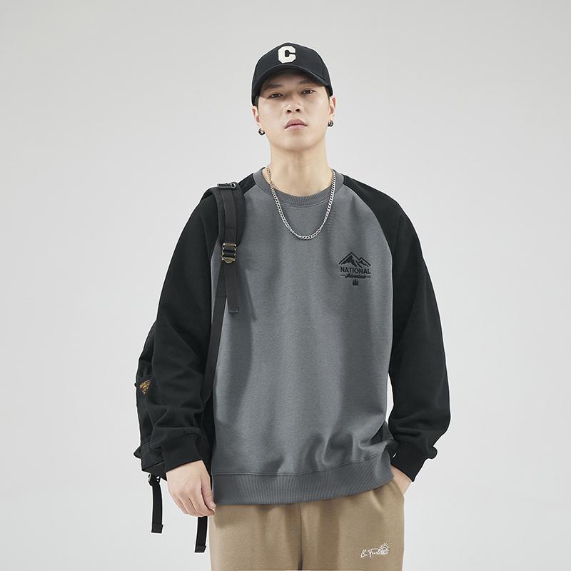 Pulover din lână integrat pentru bărbați de toamnă și iarnă, largi, marca americană la modă, topuri termice populare anul acesta