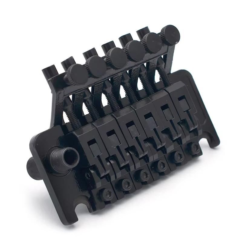 Doppel-Locking-Tremolo-Brückensystem mit Vibratohebel für E-Gitarre, Schwarz Gold Chrom Farbe Gitarrenteil