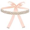 Zircon Rhinestone Waist Seal Girdle Wedding Lace-up Belt Bride Belt Women  Dress Decor