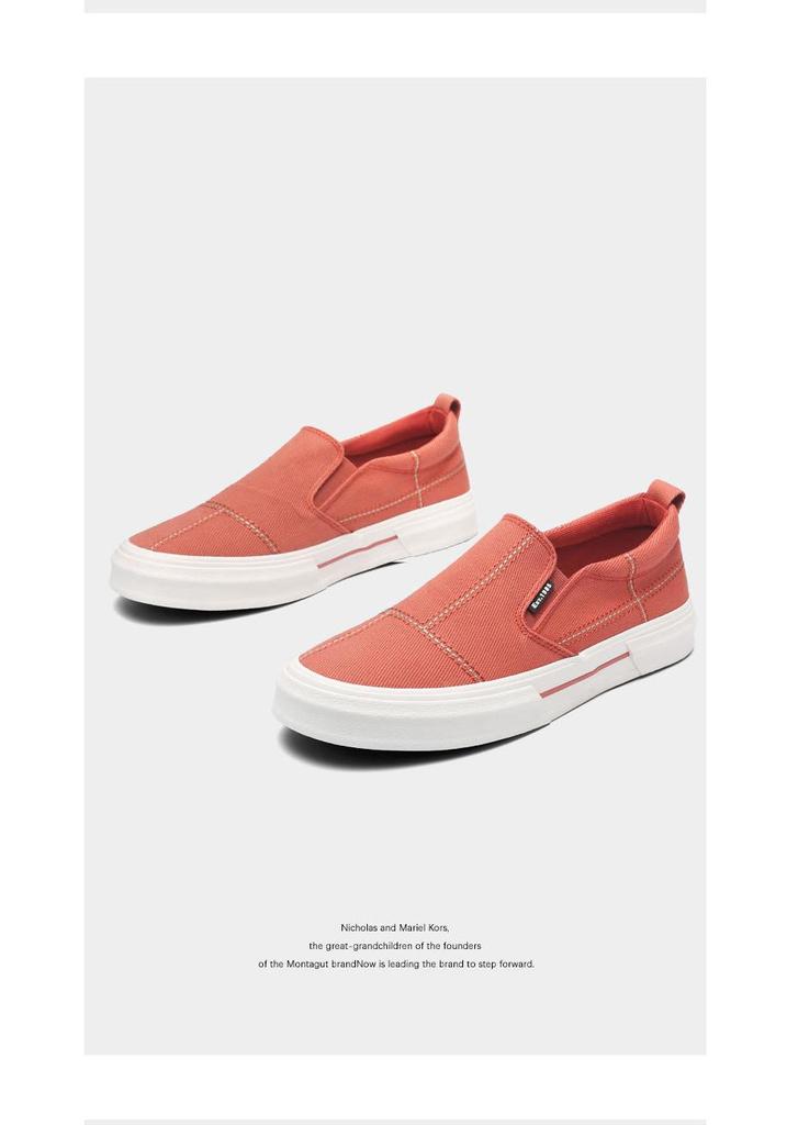 Spring Men's Trendy Slip-ons: Stylish, Comfortable, Breathable Canvas Shoes