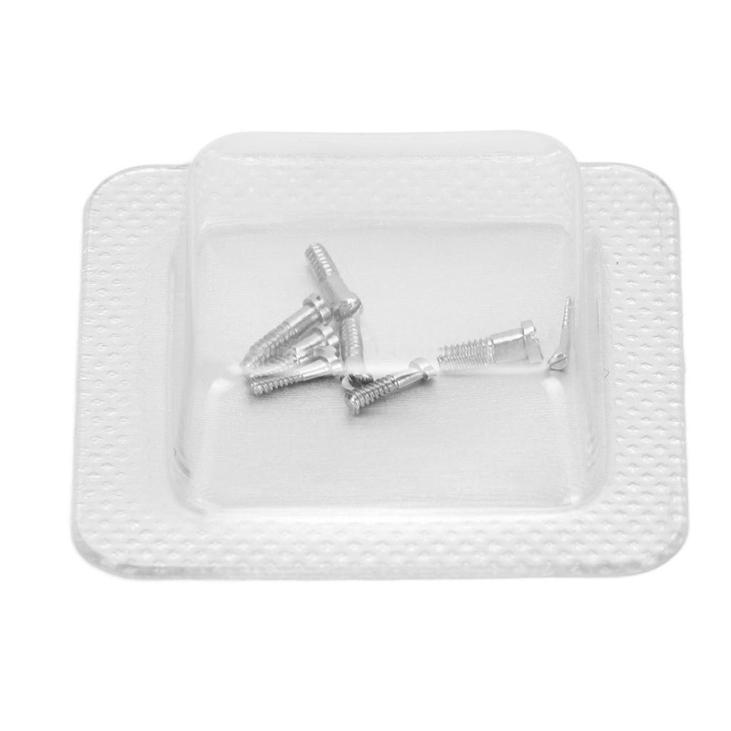 8pcs Watch Case Back Screw Professional Slot Type High Accuracy Stainless Steel Watch Screw for Santos Watch S