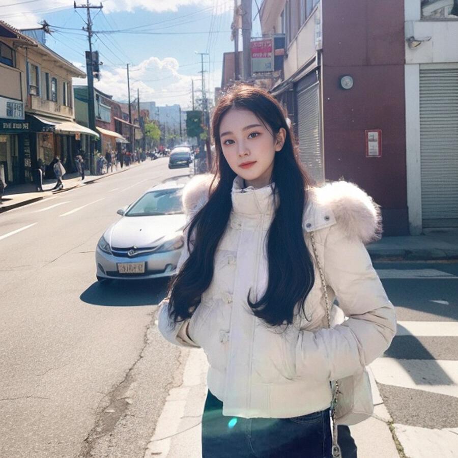 Autumn Winter Retro Fur Collar Warm Solid Color Women Hooded Cotton Coat Ins Winter Loose Casual Slim Cotton Coat Jackets