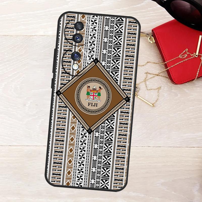 Fijian Masi Tapa Case For Honor 400 Pro 200 Lite 50 70 90 X9a X9b X9c X9d X8a X8b X8c Magic 5 6 7 8 Pro Cover