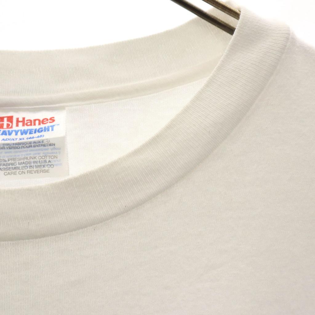 HANES 90s Old USA Made BITCH Short Sleeve Single Stitch Message T-shirt Men's Used