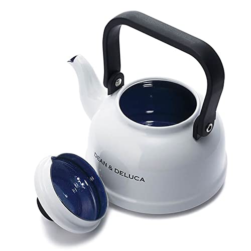 DEAN & DELUCA Enamel Kettle, White, 1.6L