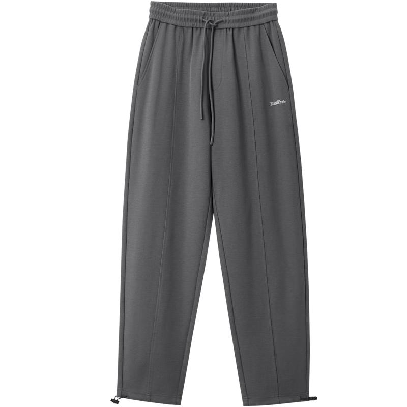 HLA Black Whale Men's Straight Casual Sweatpants