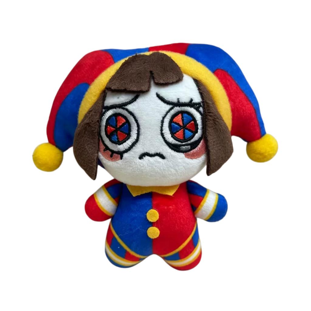 Kawaii The Amazing Digital Circus Plush Keychain Set 3pcs Pomni Jax Caine Soft Mini Dolls For Fans Bag Charm And Birthday Gift