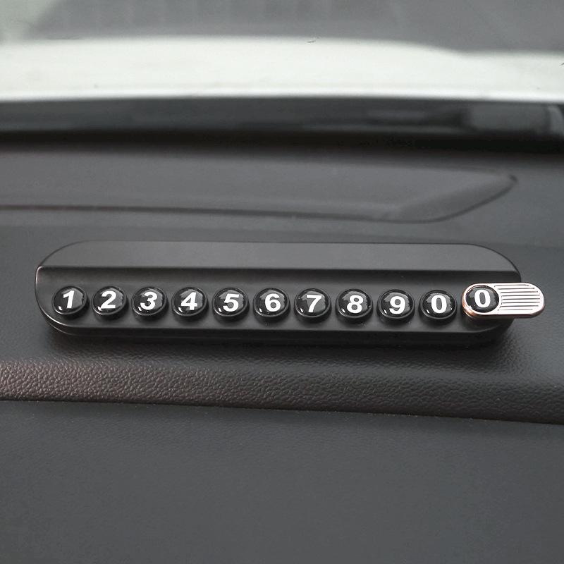 Placa Creativa de Conejo para Teléfono de Coche para Estacionamiento Temporal