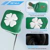 Leaf Pattern Golf Iron Club Head Cover Protection Sleeve Golf Rod Head Cases Waterproofs PU Golf Club Head Cover