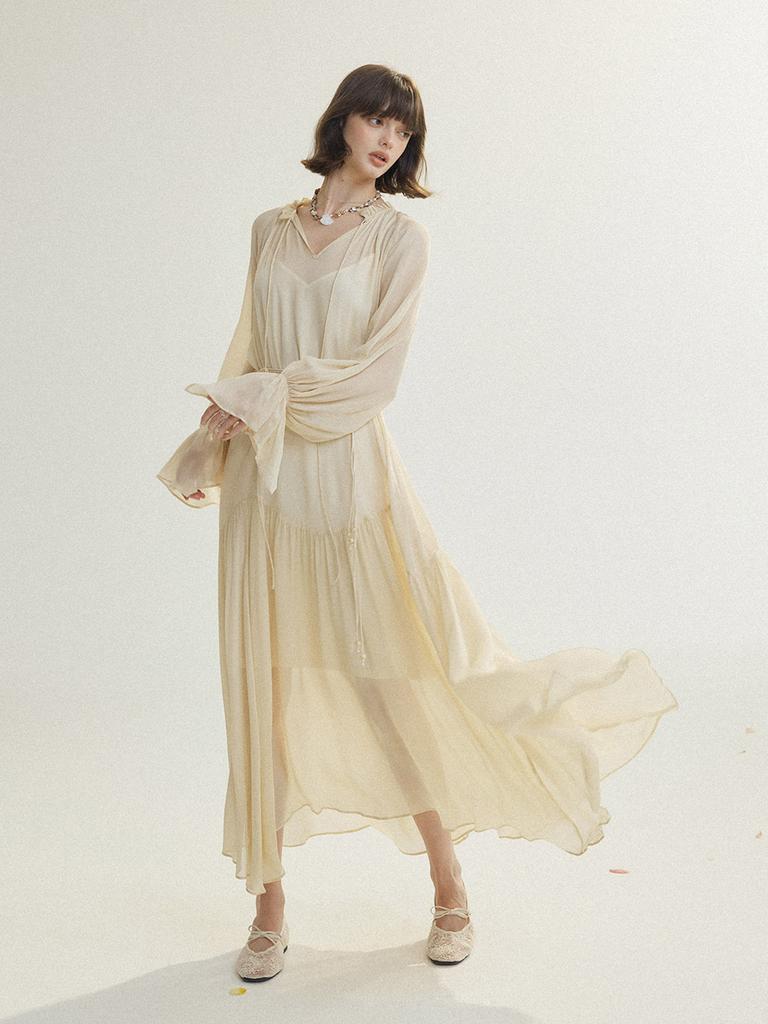 Sinseuden Whisper Chiffon Dress Set