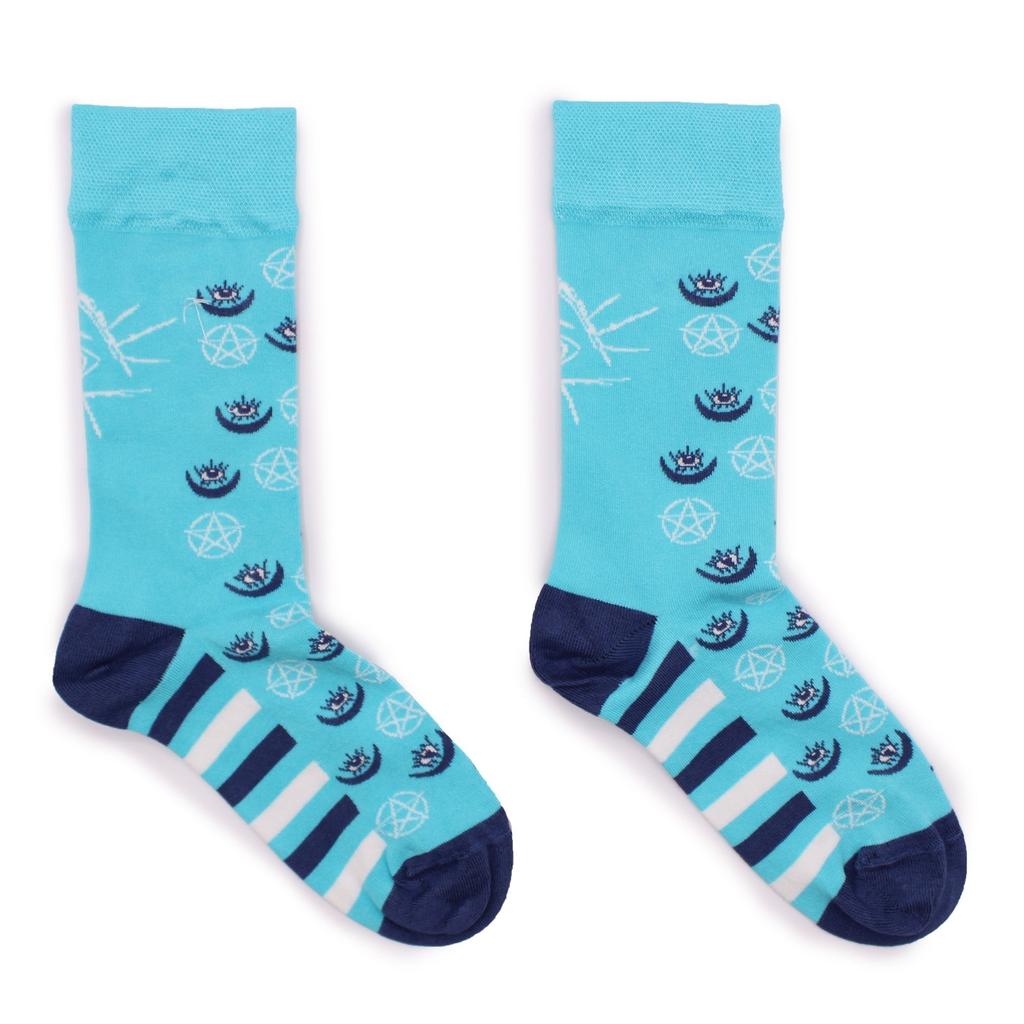 Pentagram Socks Evil Eye Small-Medium