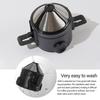 Stainless Steel Coffee Filter Double Layer Design Portable Foldable Dripper for Home Office Travels and Outdoor Brewing
