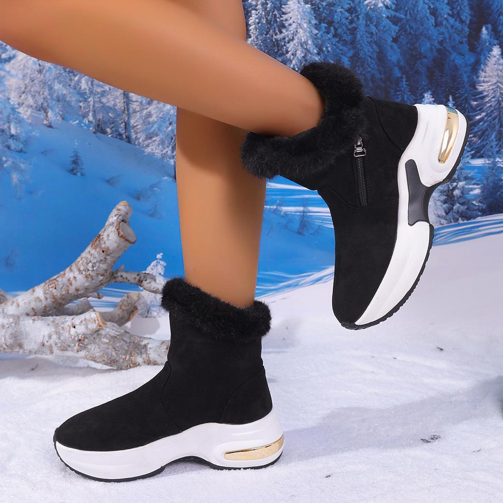 Winter Snow Boots for Women Casual High-top Shoes Warm Womens Sneakers Platform Ankle Boots Plus Size 43 Zapatillas De Mujer 525