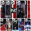 N7 Mass Effect Soft Cover for iPhone 16 17 Air 15 14 Pro Max 16E Phone Case 13 Mini 12 11 7 SE 8 Print Pattern Fit Cases 16 17 A