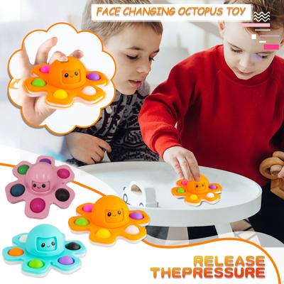 Oktopus-Spiral-Blasblasen-Spielzeug Sein Kinder-Stress-Gesichtswechselnder Oktopus -Stressspielzeug Geschenke
