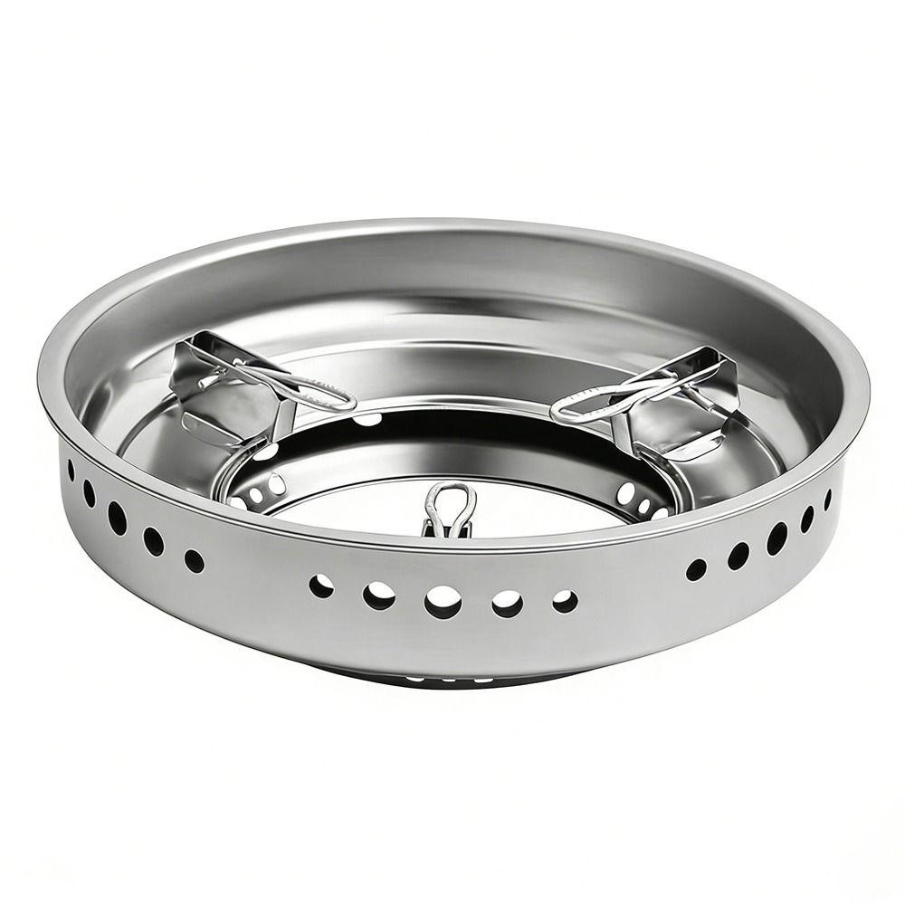 Windproof Gas Stove Rack Stainless Steel Camping Wind Shield  Open Flame Cooking