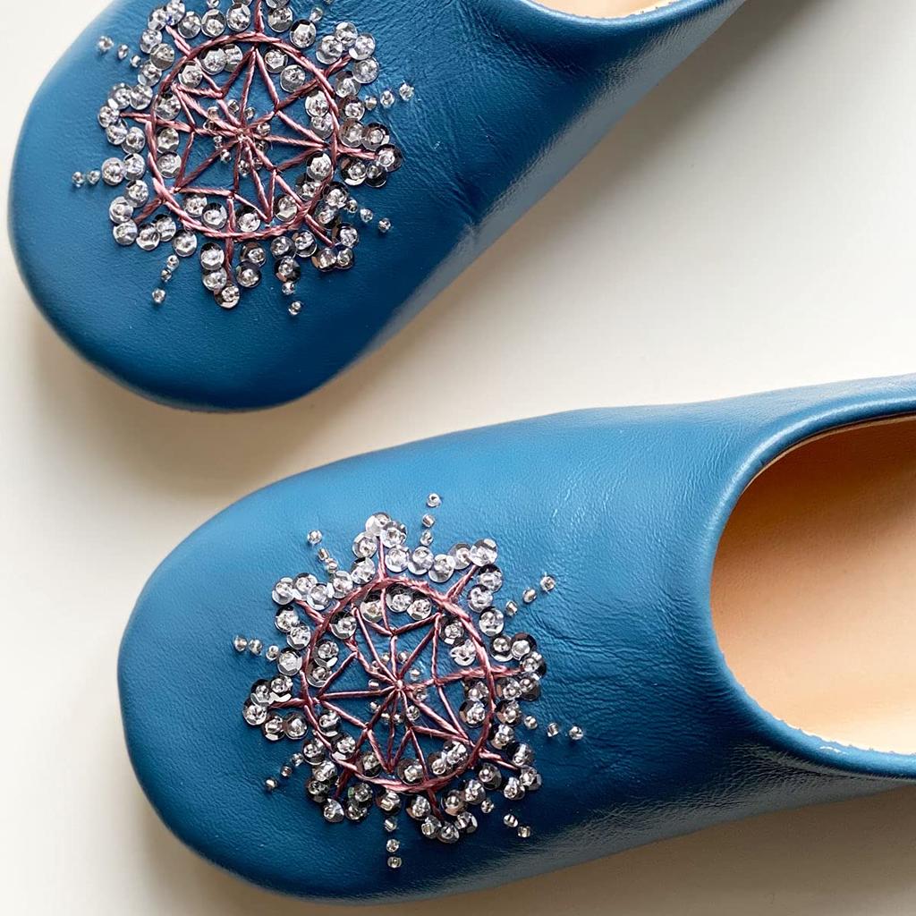 Babouche Stella Night Navy LL [dear Morocco] // // (26 Cm)