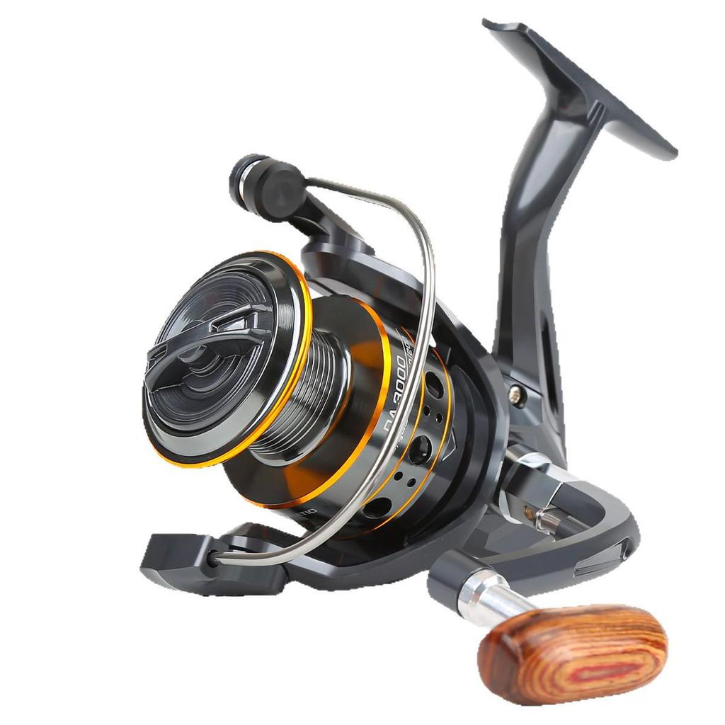 Folding Metal Spinning Fishing Reel with Line Cup for Sea Rods