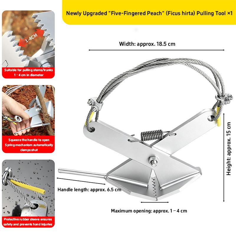 Extractor de rădăcini Extractor de buturugi Copaci Extractor rezistent pentru puieți Extractor ergonomic de buruieni Unealtă de grădină pentru amenajare peisagistică Silvicultură Curte Fermă