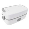 Electric Lunch Box 2 Compartment Fast Heating Stainless Steel Leak Proof Food Heater Warmer for
