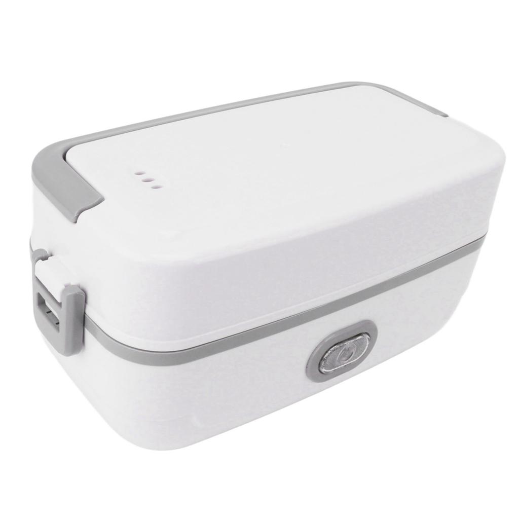 Electric Lunch Box 2 Compartment Fast Heating Stainless Steel Leak Proof Food Heater Warmer for