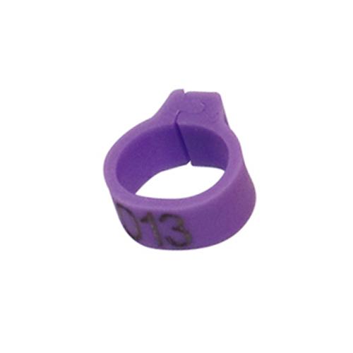 Bird Clip Ring Number 001-100 Inner Diameter 8mm Pigeon Leg Poultry Dove Bird Parrot Clip Rings Band Foot Ring Pigeon Supplies
