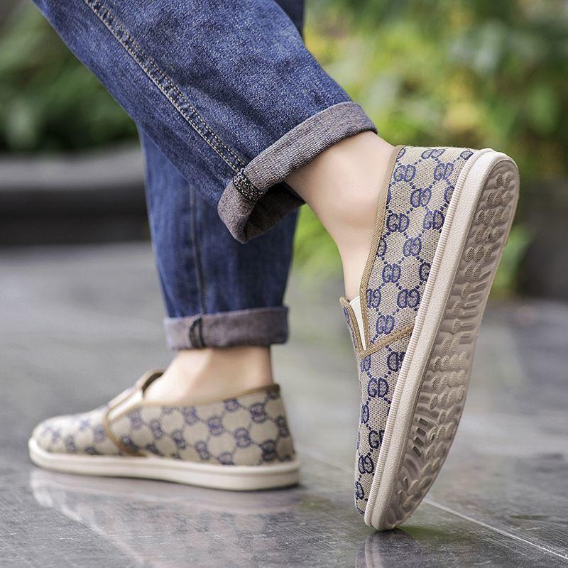 Zomer Ademende Canvas Schoenen Heren Vissersschoenen Heren Casual Instappers