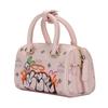 New MCM SAMBYPEN Collaboration Visetos Cow Leather Boston Bag, Shoulder Bag, Crossbody Bag Mini Women's Cherry Blossom Pink MWBBASP01QH001