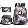 Yuanshen Backpack 3 Pieces/set Girls Boys Travel Shoulder Bag School Backpack
