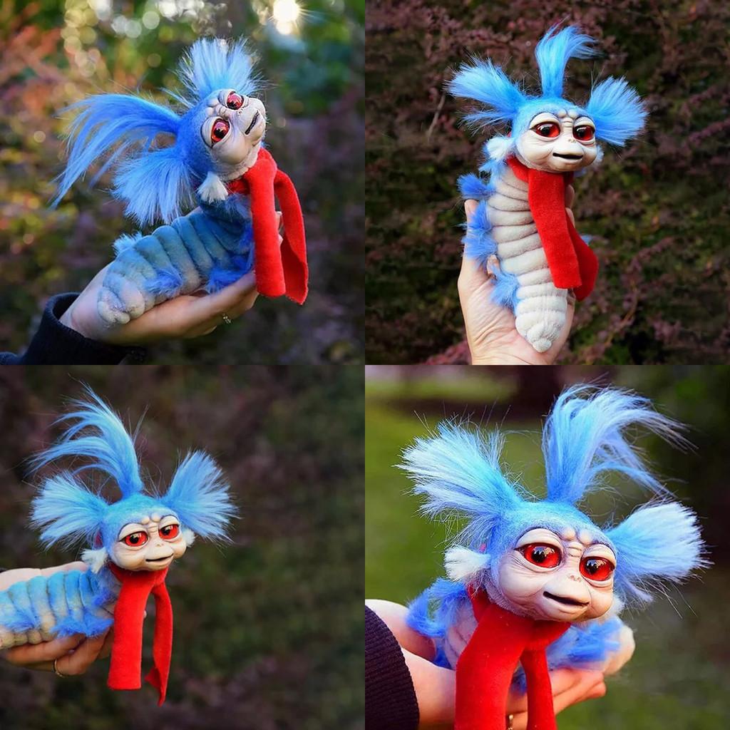 Adorable 19cm Maze Inspired Worm Plush Toy Home Decor Soft Cotton Stuffed Animal
