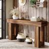 For Tribesigns 63-Inch Long Console Table, Farmhouse Wooden Sofa Table Behind The Couch, Narrow Entryway Table for Entrance, Hal