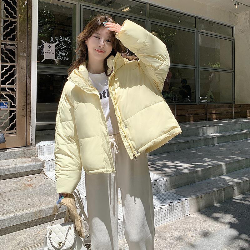 Winter 2025 New Korean Cotton Jacket Hooded Down Cotton Jacket Student Loose Padded Jacket Fashion Jacket Short Style