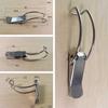 2PCS Cabinet Box Hasp Lock Spring Loaded Latch Catch Toggle Hasp  Storage Box Lock Hasp Stainless Steel Hook Lock Hardware