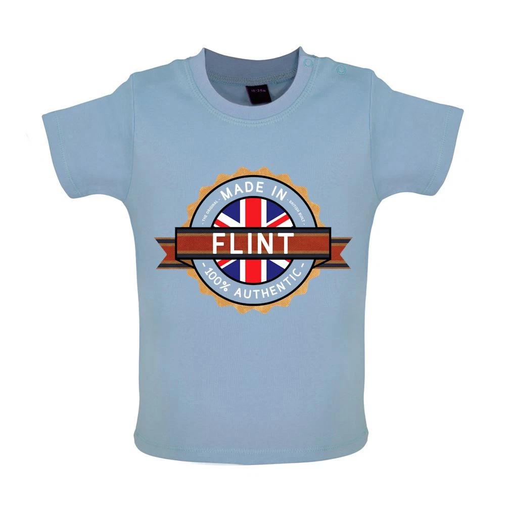 

Made In Flint - Baby Kids Boys Girls Unisex T-Shirt / Babygrow - Hometown City Town Live Love Born 110