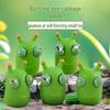 Unzip Little Vegetable Worm and Squeeze Eyeball Bug: Children's Stress Relief Toy Ornament