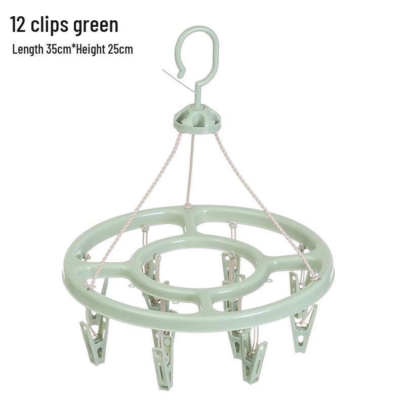 

Круглая пластиковая сушилка с 32 прищепками для детских носков и детской одежды