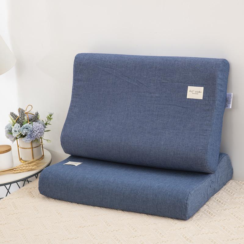 Wasbare Katoen Latex Kussensloop 30x50cm Huidvriendelijke Traagschuim Kussenhoes voor Slaapkamer Slapen Beddengoed Accessoire 30-50cm