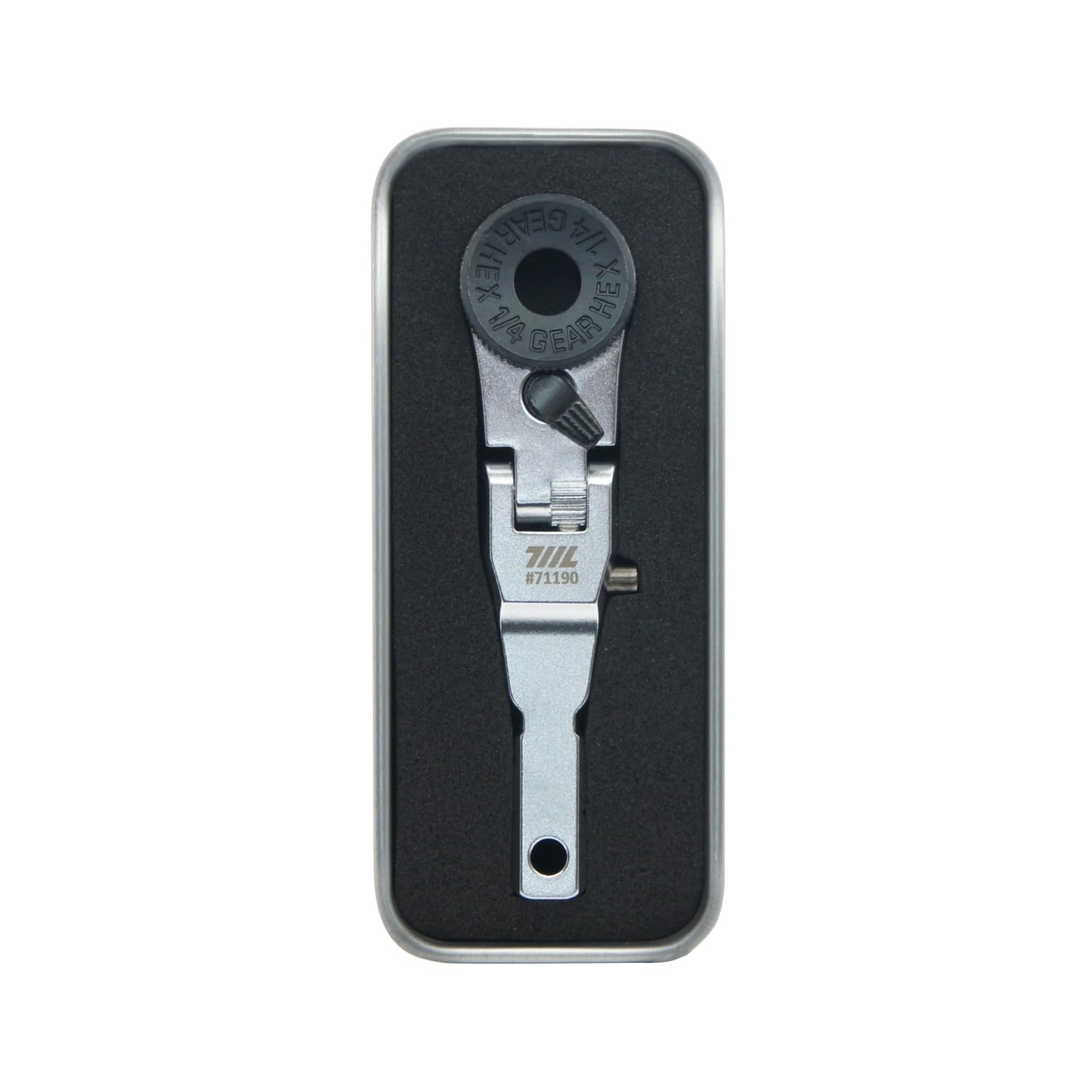

711L Flat End Flex Head EDC Ratchet Wrench Multi-Tool Flat Bit Adapter Driver Accessory