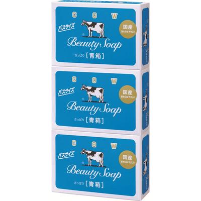 Cowbrand Cow Soap Kyoshinsha Cowbrand Blue BoX 3 Size Coffee Pack 130g X 3