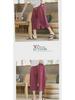 Men's Cropped Chinese Style Linen Shorts - Summer Wide-Leg 7-Point Casual Trousers